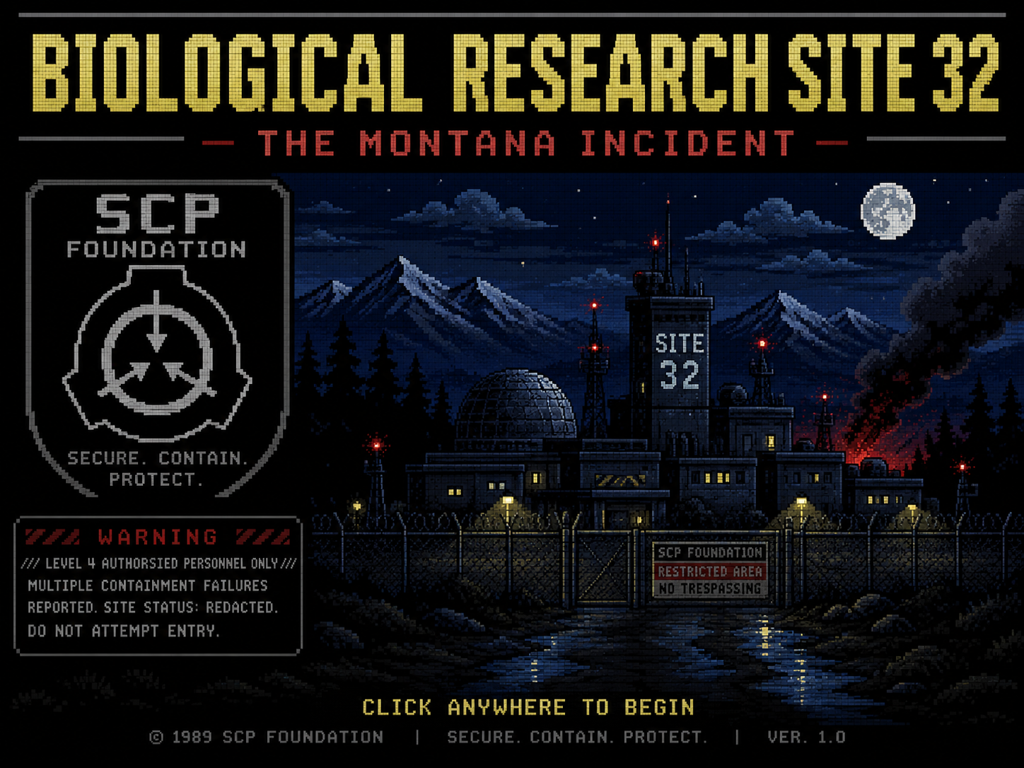 Biological Research Site 32 - The Montana Incident